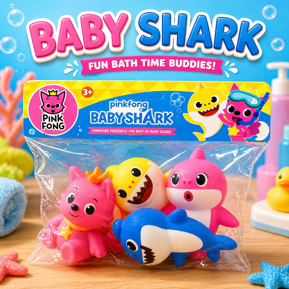 4-in-1 Baby Shark Bath Toy Set For Kids from clickandcart store