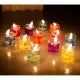 Luxury Seashell Tea Light Candle Set (Pack of 6) – Glass Holders for Home & Event Décor