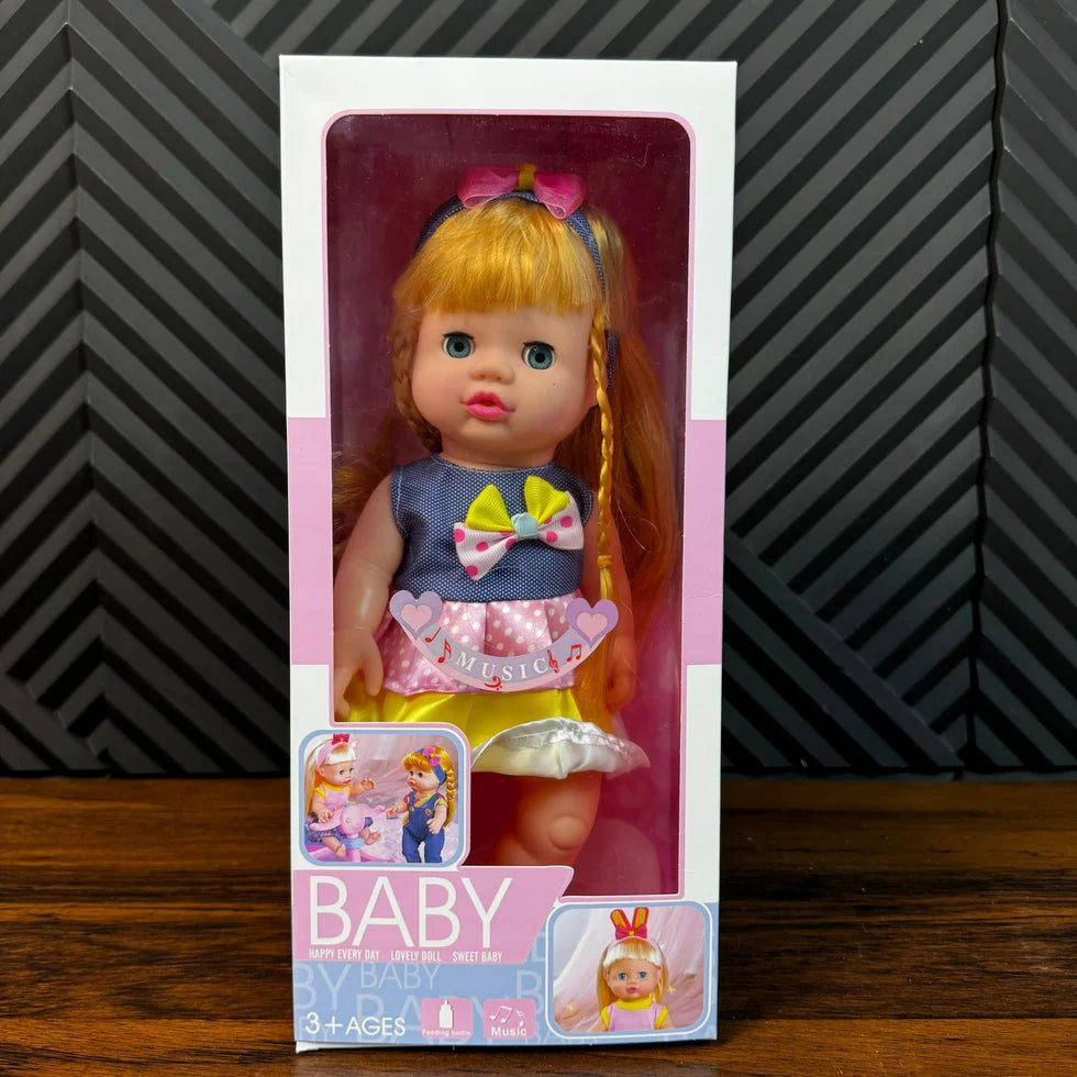 Baby Doll Happy Every Day with Feeding Bottle clickandcart store