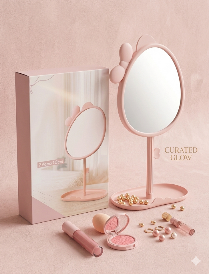 ✨ Curated Glow Vanity Mirror – Your Beauty Essential ✨