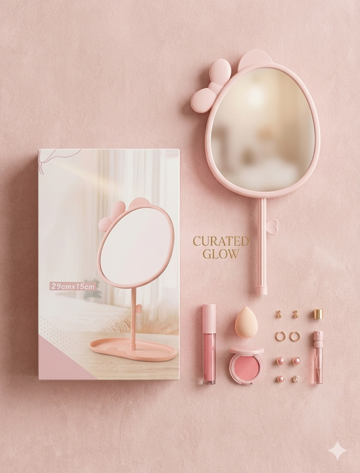 ✨ Curated Glow Vanity Mirror – Your Beauty Essential ✨