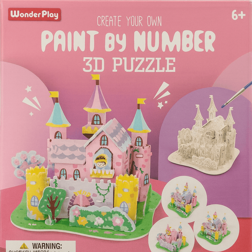 Kids Paint By Number Puzzle Kit – Creative DIY Learning Art Set