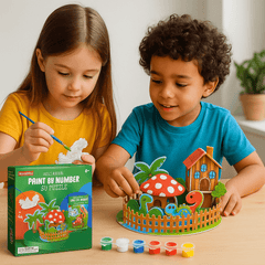 Kids Paint By Number Puzzle Kit – Creative DIY Learning Art Set