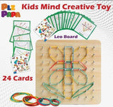 Kids Rubber Leo Strategy Board Game – Fun Challenge Card Learning Gam