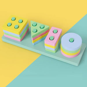 BrainBoost™ Wooden Shape Matching Educational Toy