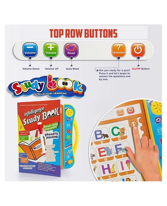 Kids Electronic Learning Book with Sound  Fun English Teaching Aid