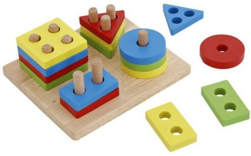 BrainBoost™ Wooden Shape Matching Educational Toy