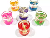 Luxury Seashell Tea Light Candle Set (Pack of 6) – Glass Holders for Home & Event Décor