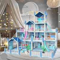 DIY Doll House Villa Set For Kids