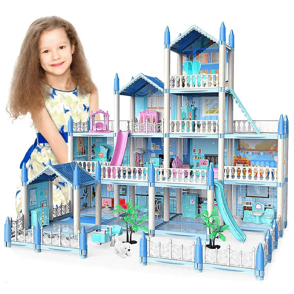 DIY Doll House Villa Set For Kids