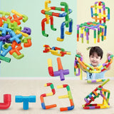 Colorful Creative Pipe Puzzle Building Blocks for Kids