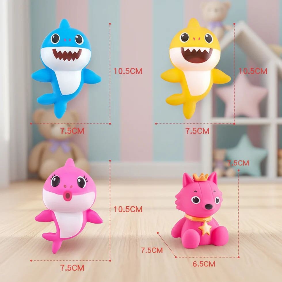 4-in-1 Baby Shark Bath Toy Set For Kids